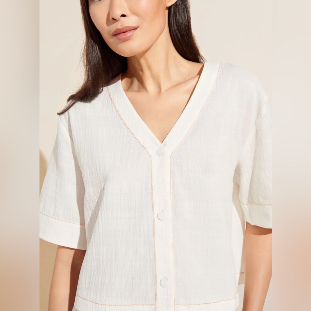 Eberjey crinkle pajama top